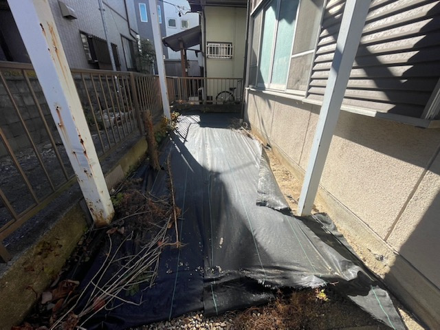 南花長町一戸建の庭