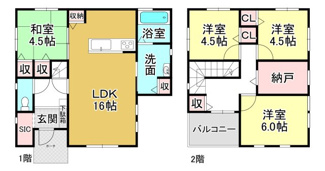【間取り】 | 大津市下阪本4丁目14-10　中古戸建