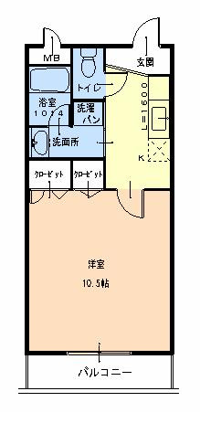 和歌山市今福４丁目のアパートの間取り