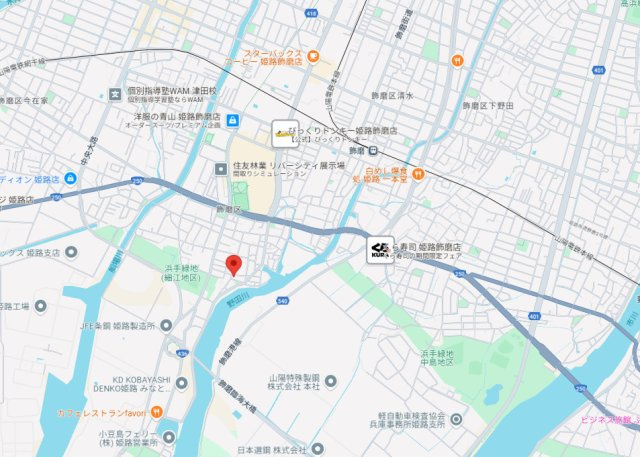 姫路市飾磨区須加　中古戸建の地図