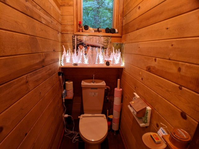 茅野市北山　蓼科ビレッジあずさ平26号のトイレ