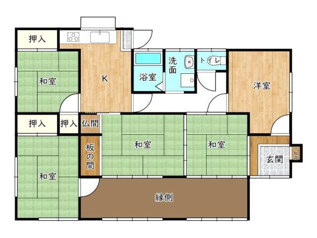 姫路市勝原区勝山町/中古戸建の間取り