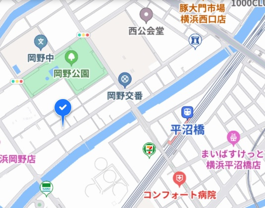 グランソレイユ横浜の地図