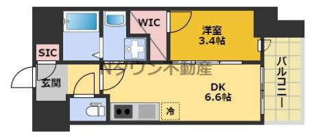 【間取り】 | エステムコート名古屋新栄Ⅳネスト | 間取りです。
