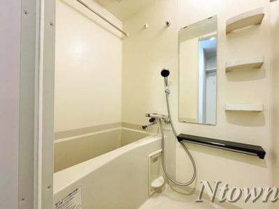 【浴室】 | エステムコート名古屋新栄Ⅴラポール | 落ち着いた空間のお風呂です