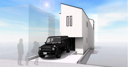 【横浜市西区東久保町15-8新築戸建て】★仲介手数料無料★（富士見台小学校・岩井原中学校）の外観パース