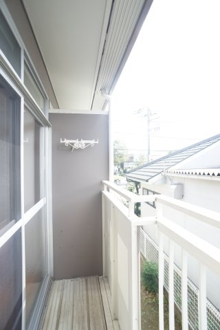 ハイツニューサウスのバルコニー|バルコニー南向きで日当り良好♪