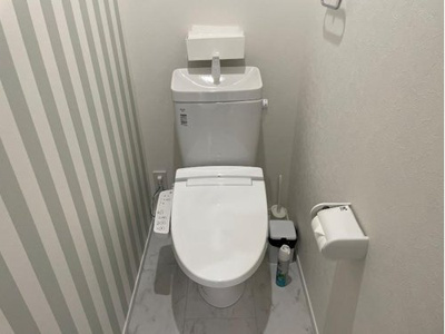 【トイレ】 | 山形市飯塚平屋【建売住宅】 | 節水タイプのトイレは水道代の節約に繋がります。