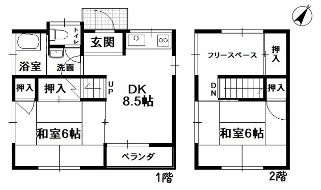 【間取り】 | 伊東市富戸　戸建