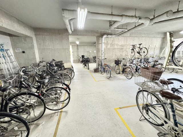 アルファステイツ朝霧丘の駐輪場