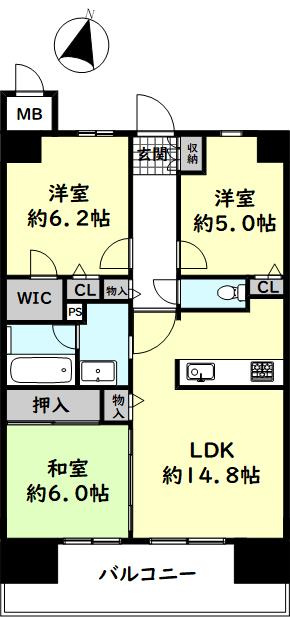アルファステイツ朝霧丘の間取り
