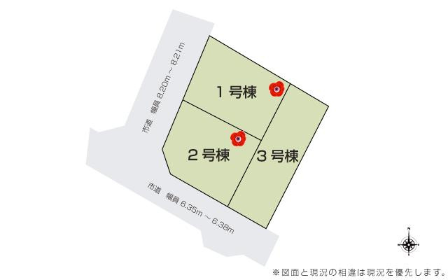 佐野市中町　新築戸建3の区画図