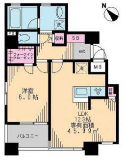 【間取り】 | ボヌール市谷