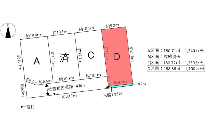 4区画分譲地　平島8丁目　D区画のその他