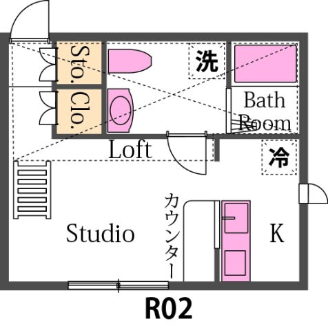 プリマ坂戸参番館の間取り