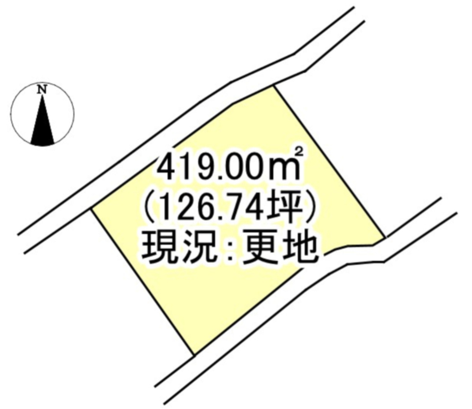 西条市広江の土地図