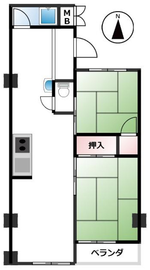 【間取り】 | 甲子園第三コーポラス