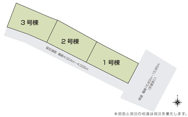 佐野市葛生西1丁目　新築戸建2の区画図