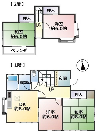 【間取り】 | 山武市富口　中古戸建