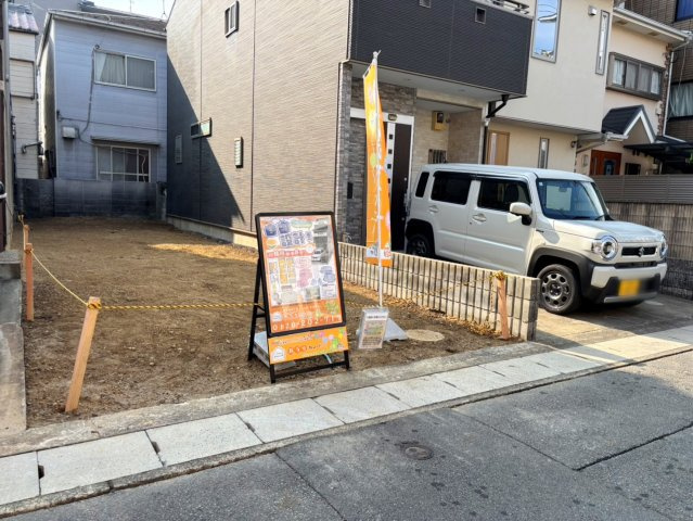 久世中久世町１丁目　Aプラン　条件付き土地の前面道路含む現地写真|【現地の様子】