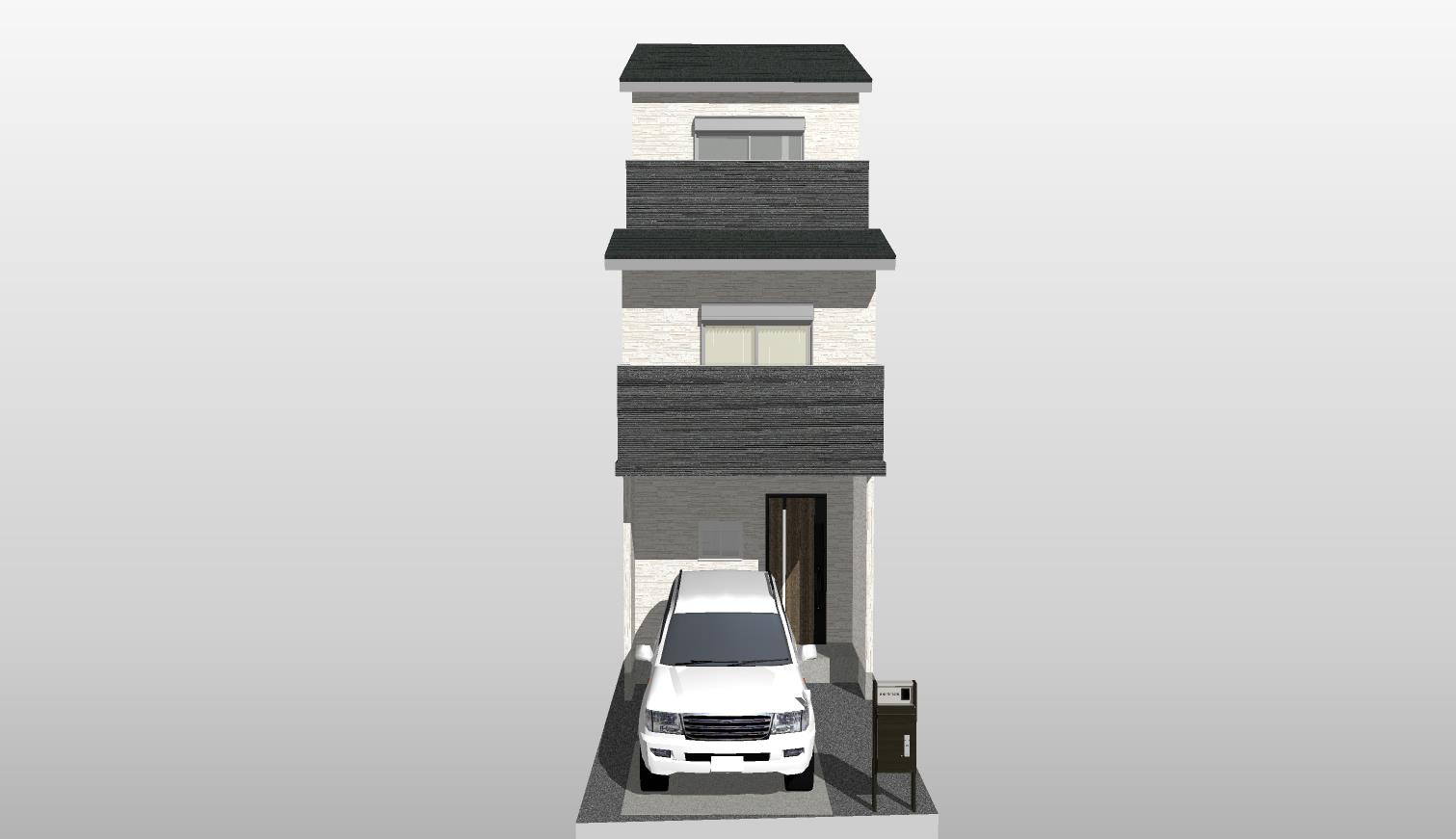 久世中久世町１丁目　Aプラン　条件付き土地の外観パース