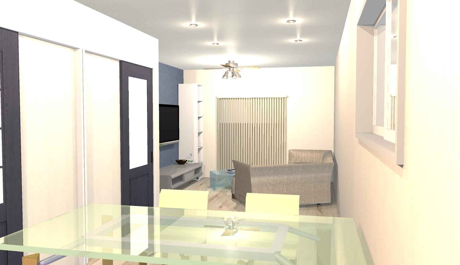 久世中久世町１丁目　Aプラン　条件付き土地の外観パース