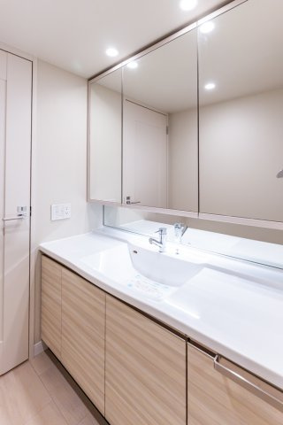 グランドメゾン新梅田タワー THE CLUB RESIDENCEの独立洗面台