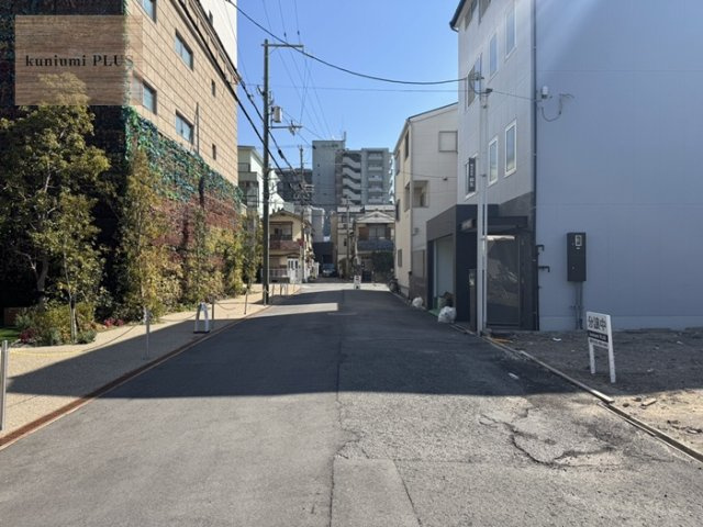 大阪市城東区古市3丁目　1号地の前面道路含む現地写真