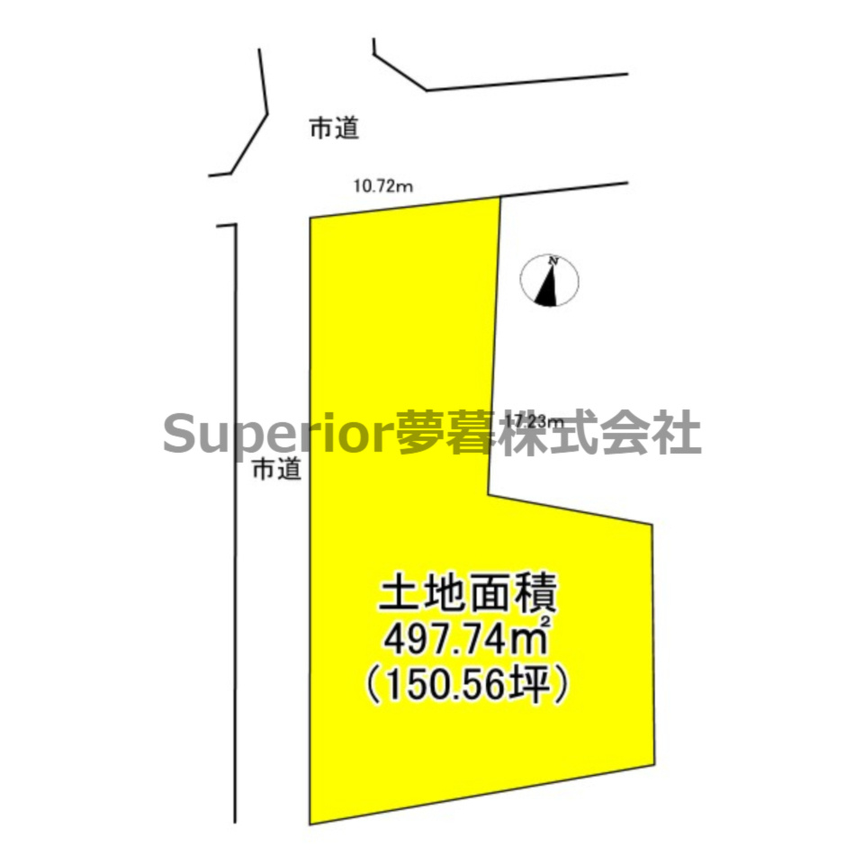【土地】大津市石山寺2丁目の土地図
