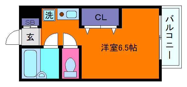 セジュール摩耶Ⅰの間取り