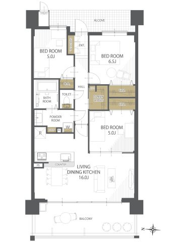 【間取り】BELISTA京都山科 