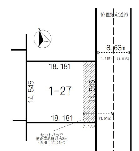 益浦2丁目23　売土地の土地図