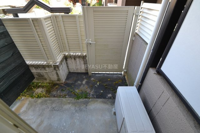 パレス戸坂桜東町のバルコニー