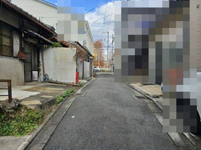【前面道路含む現地写真】 | 右京区花園猪ノ毛町　売土地（建築条件無）