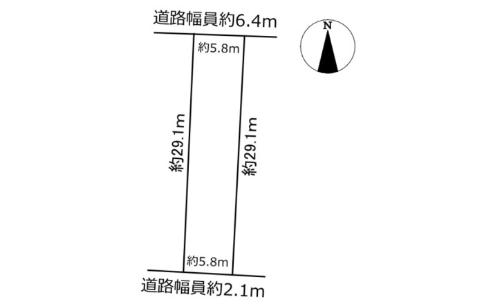 土地　野一色2丁目の土地図