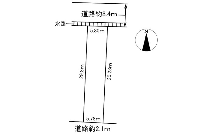 土地　野一色2丁目の土地図