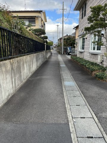 土地　野一色2丁目の前面道路含む現地写真|南側　西から入る三差路