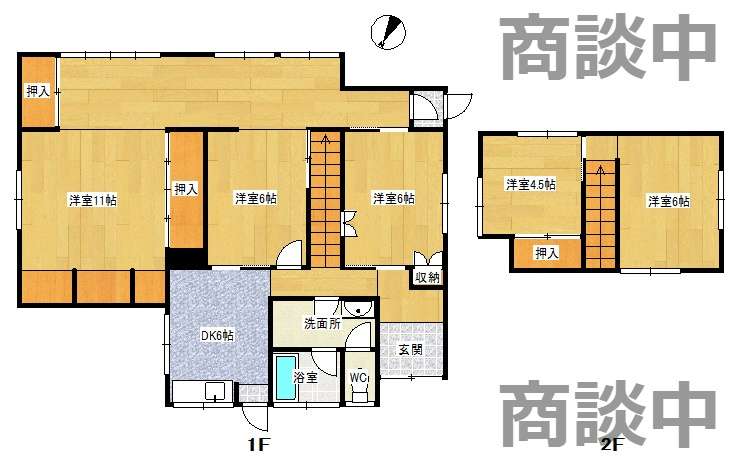 誠道町戸建収益物件の間取り