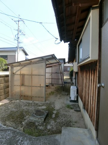 大篠津町戸建の庭