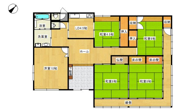 大篠津町戸建の間取り