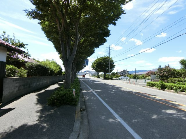 境港市渡町売り土地の前面道路含む現地写真