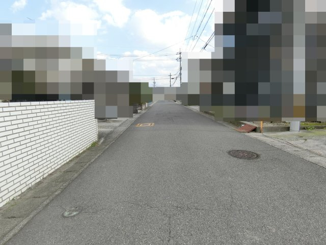 旗ヶ崎7丁目 中古住宅の前面道路含む現地写真