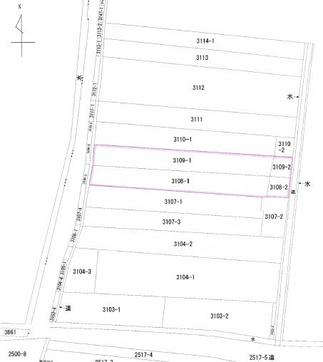 境港市渡町売地２の土地図