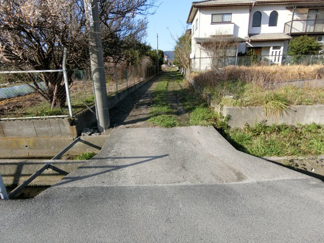 境港市渡町売地２の前面道路含む現地写真