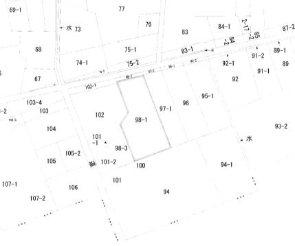 彦名町売地の土地図