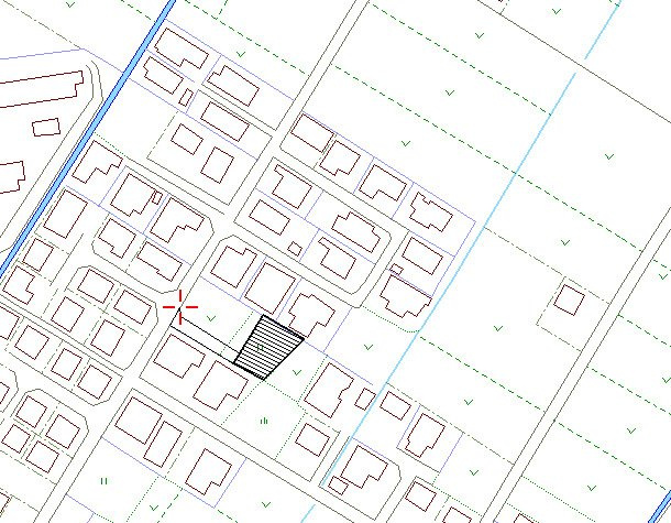 米子市安倍売土地の土地図