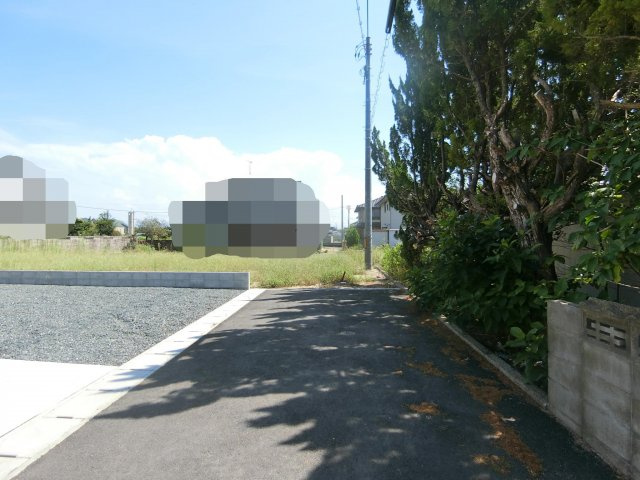 米子市安倍売土地の前面道路含む現地写真