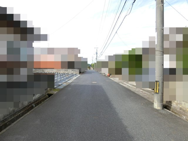 伯耆町大殿売地の前面道路含む現地写真