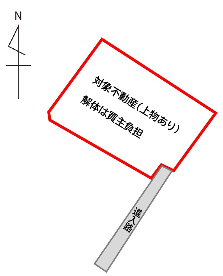 富士見町売地の土地図