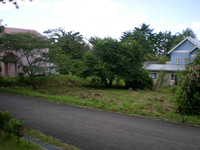 伯耆町小林　売り土地の前面道路含む現地写真